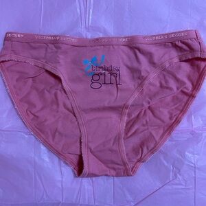 Victoria's Secret Pink Birthday Girl Bikini Size Small NWT